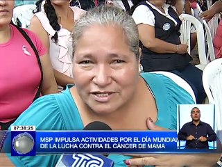 MSP impulsa actividades por el Día Mundial de la Lucha Contra el Cáncer de Mama