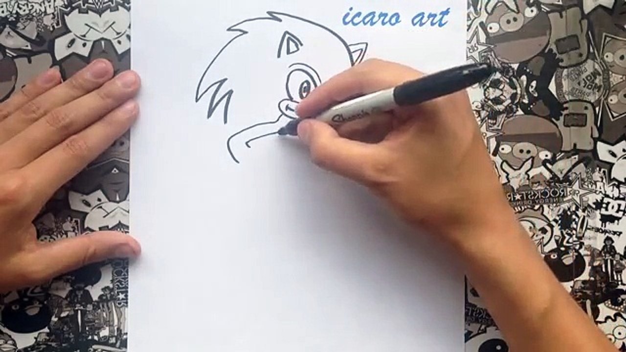 Como dibujar a sonic boom | how to draw sonic boom