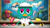 Sushi Master | Fun Kitchen and Making Sushi| Kids Learn Cooking Cartoon Game!