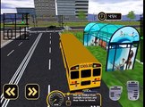 Schoolbus Coach Simulator 3D-city school bus driving duty to Pick & Drop Kids/Gameplay for Kid #1