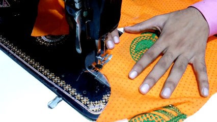 kurti collar neck design cutting & stitching