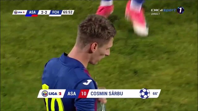 2-2 Cosmin Sârbu Goal Romania Liga II - 17.10.2017 ASA Târgu Mureș 2-2 FC Hermannstadt