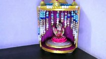 DIY: Recycled Newspaper Temple Making | Best out of waste| |Easy Ganesh Mandap | Newspaper Craft