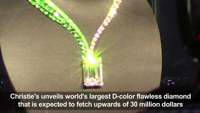 Christie's unveils largest flawless diamond at Dubai conference