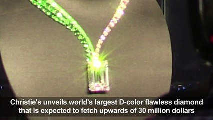 Christie's unveils largest flawless diamond at Dubai conference