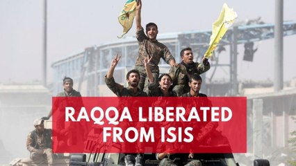 Download Video: US-backed Syrian Democratic Forces celebrate eradicating Isis from Raqqa