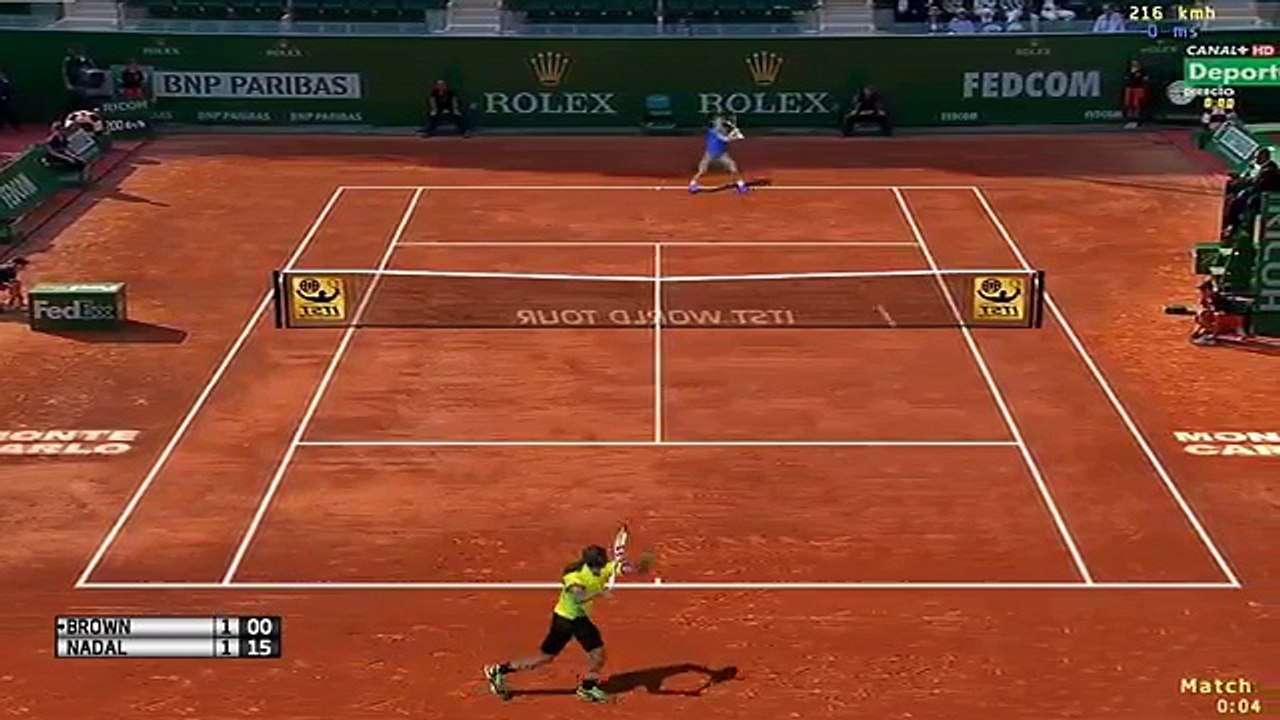 Tennis Elbow new Monte Carlo new - Dustin Brown vs Rafael Nadal new GAMEPLAY