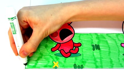 Peppa Pig Baby and Suzy Baby Crying Kids Fun Art Activities Coloring Book Pages with Colored Markers