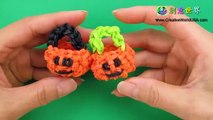 Rainbow Loom Pumpkin Basket 3D Charm 南瓜籃子 - 彩虹編織器中文教學 Loom Bands Chinese Tutorial