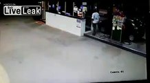 Thief killed at gas station,off duty strikes again