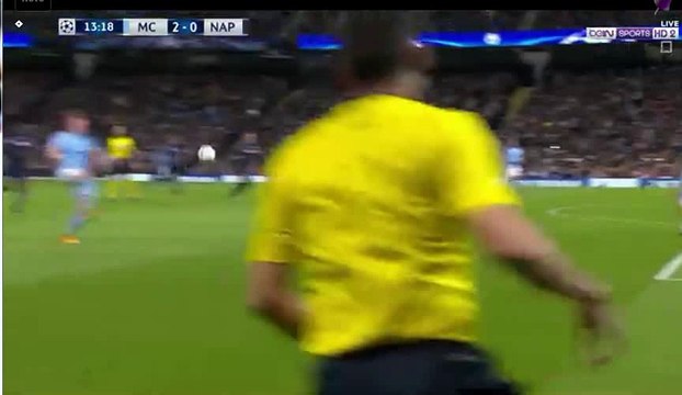 هدف مانشستر سيتي الثاني في مرمى نابولي