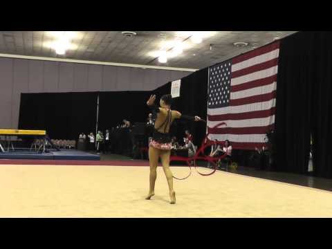 Aliya Protto - Ribbon - 2012 Rhythmic Nationals - Day 1