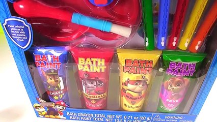Best Learning Colors Video for Children - Paw Patrol Bath Paint and Toys