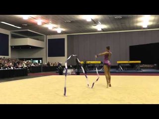 Kristen Shaldybin - Ribbon - 2012 Rhythmic Nationals - Jr Day 2