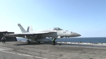 美 핵 항공모함 참가 한미 연합 훈련 공개 / YTN