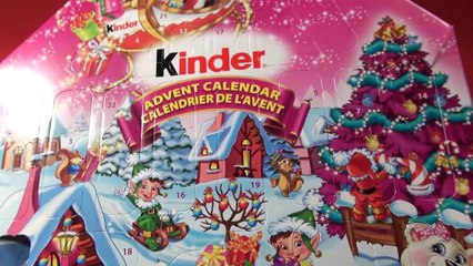 28 Kinder Surprises with 4 Kinder Eggs from the Kinder Express Advent Calender with Santa Claus