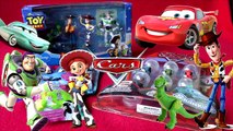Unboxing Toys!!! Toy Story Buzz Lightyear Woody Jessie Lightening McQueenSquinkies