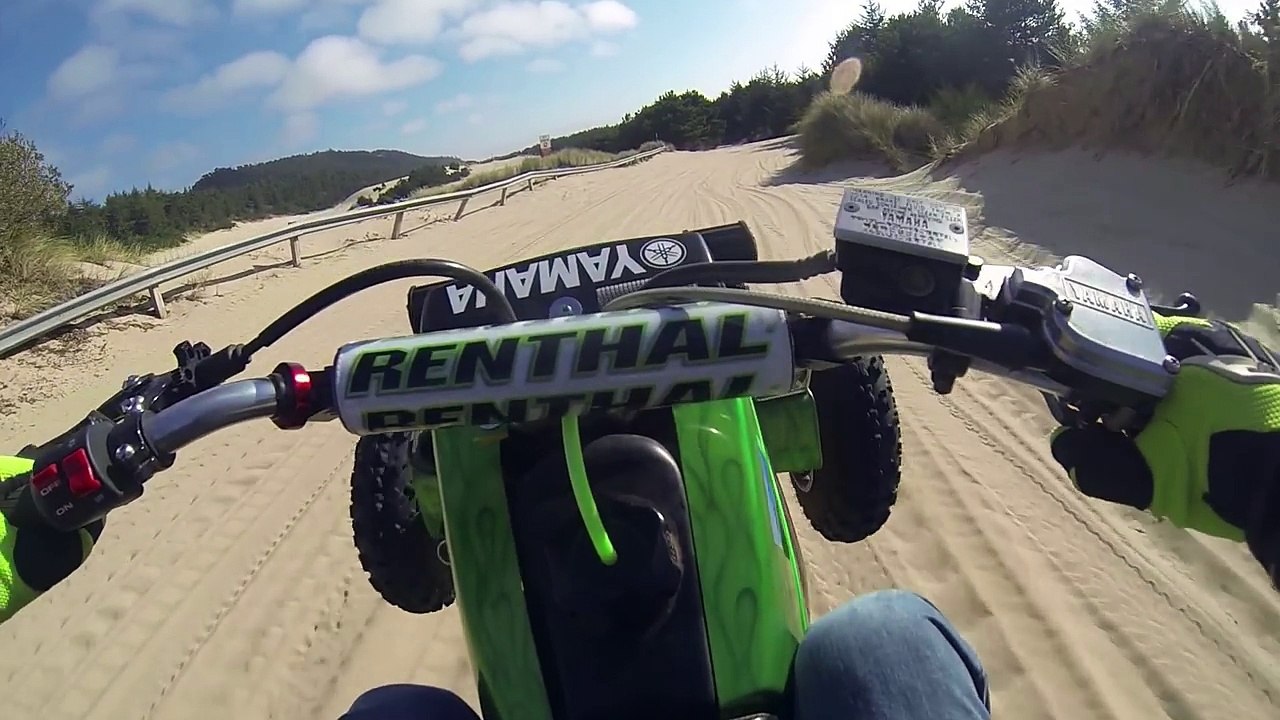 ATV Riding in the Sand Dunes PART 1 YFZ 450 sport quad Banshee 350 four wheeler GoPro Helmet Camera