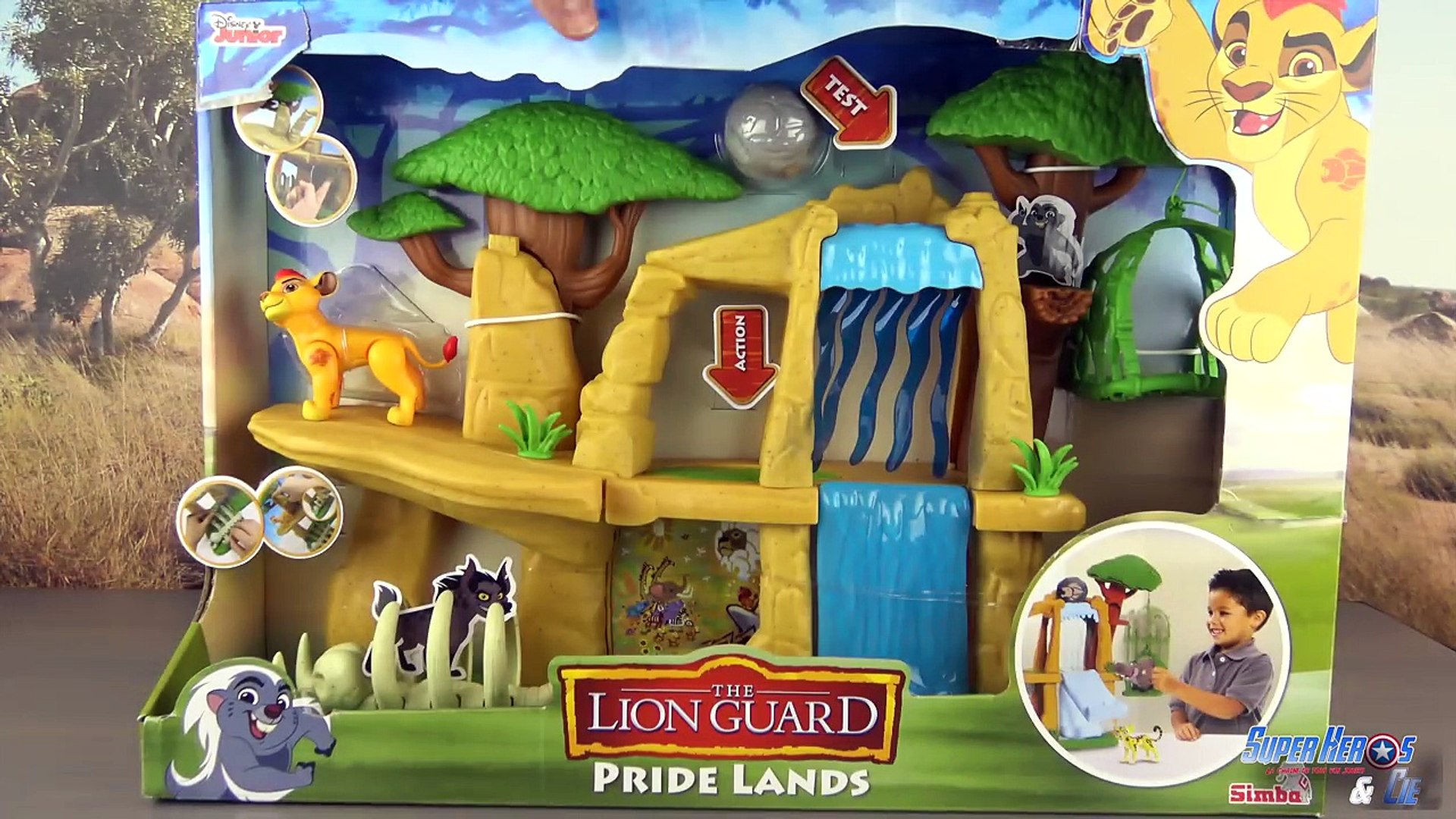 La Garde du Roi Lion Kion Terre des Lions 10 Figurines Lion Guard Pride  Lands Playset Disney Jouet - Vidéo Dailymotion