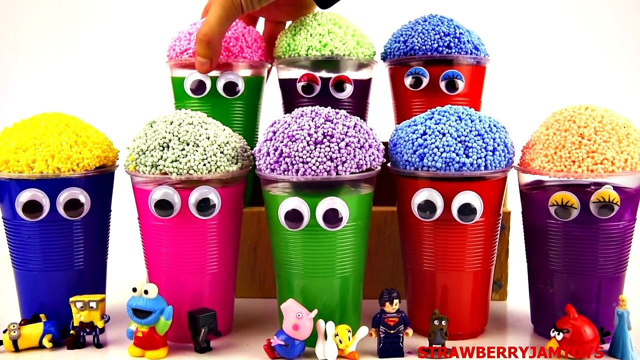 Slime Goo Barbie Cookie Monster Spiderman Cartoon Surprise Toys StrawberryJamToys