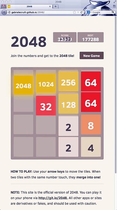 2048 AI (8192 tile achieved)