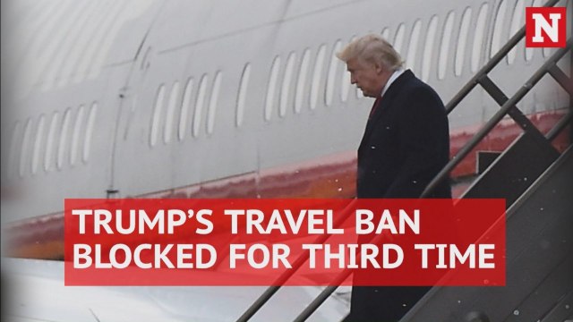 President Trump's travel ban blocked for third time by Hawaii federal judge