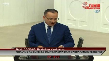 Başbakan Yardımcısı Bekir Bozdağ: "Olağanüstü Hal Anayasal Bir Hukuk Düzenidir.