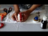Como fazer mini bolo para lembrancinha de casamento com tampa de garrafa
