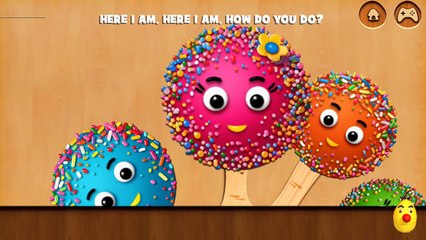 Cake Pop Finger Family Game cars - Top 10 Finger Family Song - Nursery Rhyme / SORPRESAS SILVIA