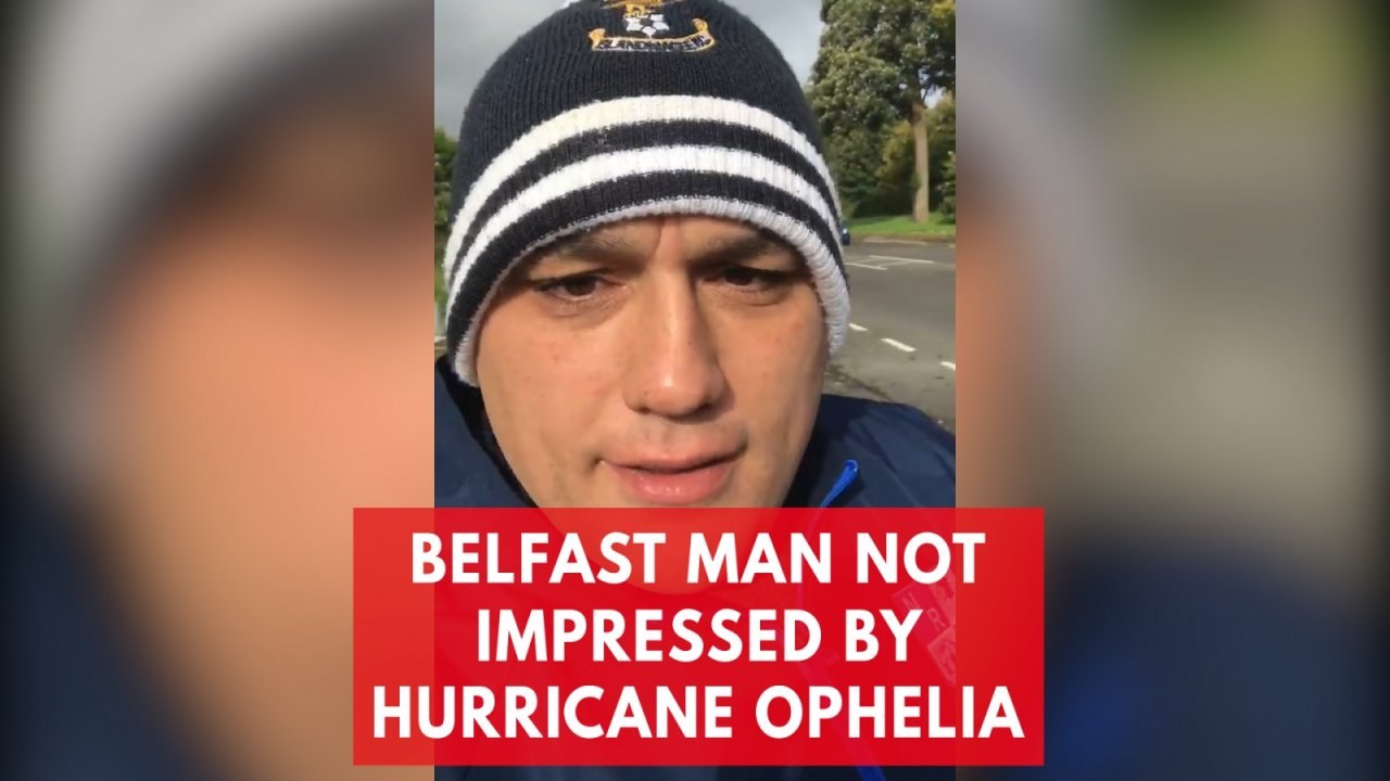 'We're becoming like Americans': Man rants about underwhelming effects of Hurricane Ophelia in Ireland