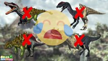 Wrong Heads Dinosaurs! Match Up Game Ankylosaurus Ceratosaurus Dilophosaurus Spinosaurus Crying Rex