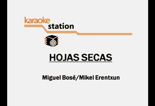 Hojas secas - Miguel Bosé (Karaoke)