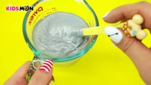 DIY Silver Metal Fluffy Slime ! Without Borax Slime - KidsMon