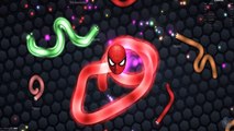 Slither.io Spiderman Homem Aranha vs Cat Noir Miraculous Ladybug jogo cobrinha TOTOYKIDS