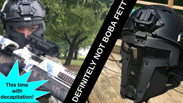 Reach: The Galactic Airsoft Bounty Hunter // Tactical Scifi Face Mask Review