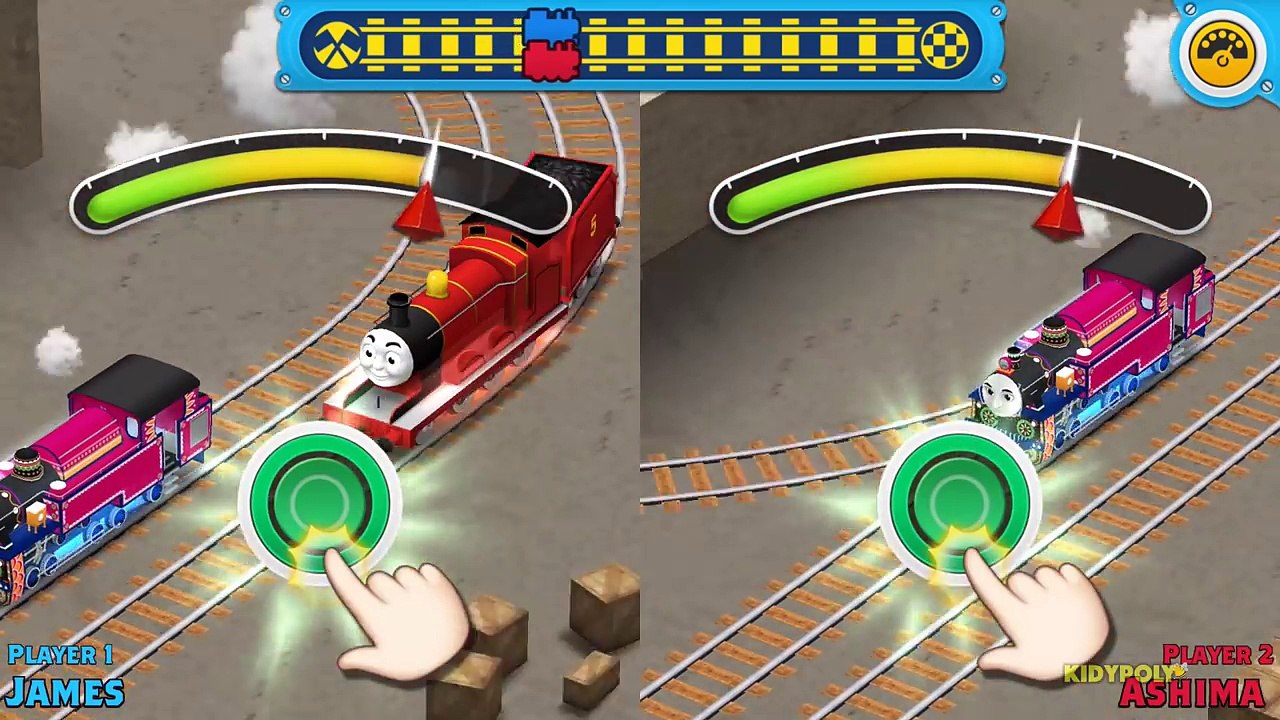 Thomas & Friends: Race On! James Vs Friends - Fastest Trains Catch Fire and Dangerous