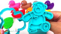 Learn Colors Play Doh Ducks Pororo Disney Superhero Peppa Pig Molds Tayo Little Bus Surprise Toys
