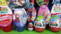 Jumbo SURPRISE eggs FROZEN Elsa Spiderman Princess Minions Kinder