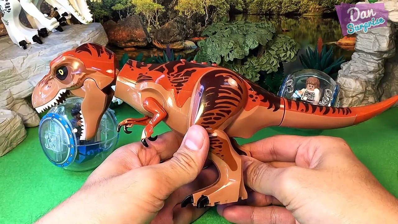 10 AWESOME LEGO DINOSAUR TOYS JURASSIC WORLD for kids - INDOMINUS REX T-REX VELOCIRAPTOR
