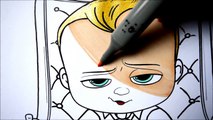 Colours for Kids BOSS BABY Coloring Pages l Dreamworks Drawing Pages Videos To Learn Colors
