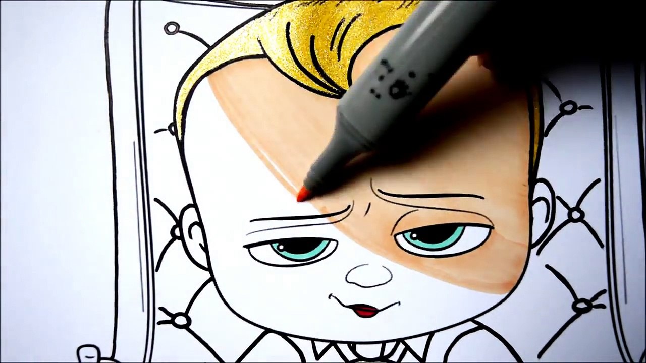 Colours for Kids BOSS BABY Coloring Pages l Dreamworks Drawing Pages Videos To Learn Colors