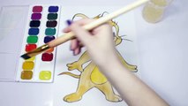 TOM & JERRY! Coloring Book Pages Kids Fun Art Activities! Videos for Children Learning Rainbow Color
