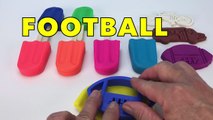 Fun Play and Learn Colours with Play Doh Popsicle with Football Bus Bicycle Moulds for Kids Toddlers