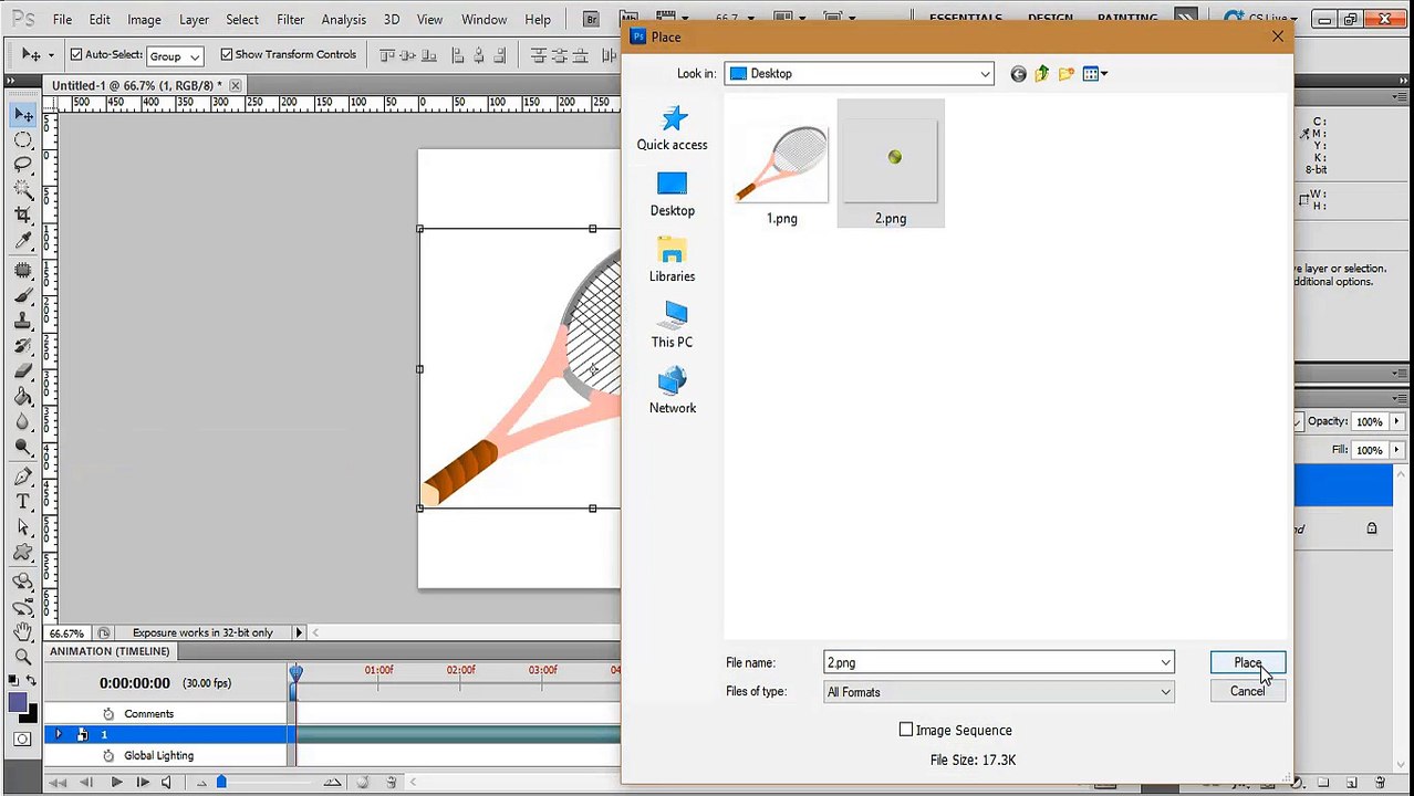 Create an animated gif image using photoshop | Photoshop Tutorial