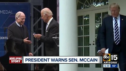 Trump warns Arizona Senator John McCain