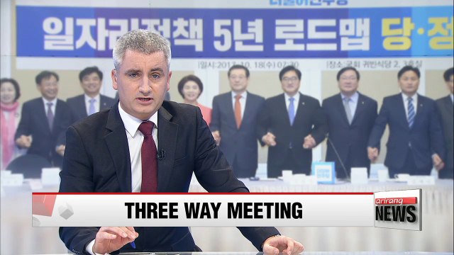 Ruling party, government, Blue House discuss policy roadmap for job creation