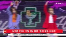 [KSTAR 생방송 스타뉴스]걸그룹 EXID, 11월 7일 컴백 '솔지 활동 미지수'