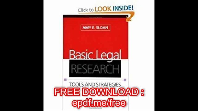 Basic Legal Research Tools and Strategies 3rd Edition (Third Edition)