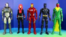 Marvel Avengers Titan Hero Series War Machine Marvels Vision Black Panther Iron Man & Black Widow