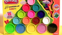 Play Doh Rainbow Mountain of Colors Playset Learn Colors with PlayDoh Montaña de Colores Arco Iris